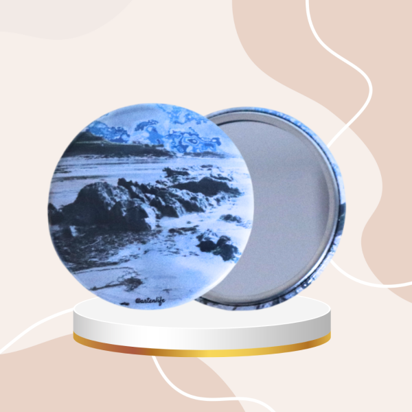 Miroir de poche Rochers de la Chouette (Siouville, Cotentin)