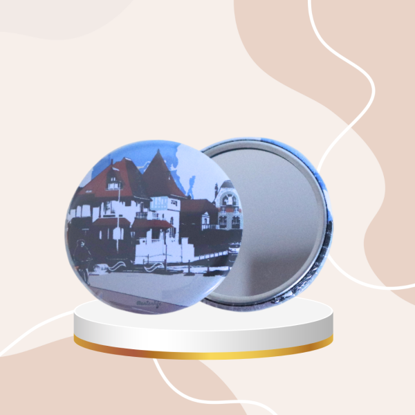 Miroir de poche Promenade Aristide Briand (Ouistreham, Côte de Nacre)