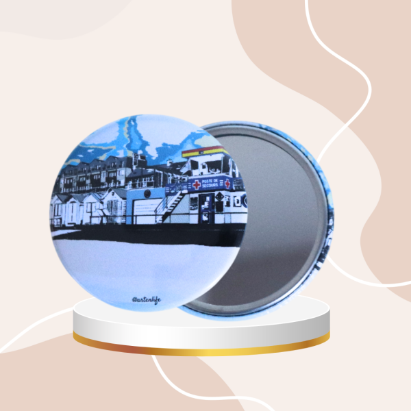 Miroir de poche Grande-Plage (Luc-sur-Mer, Côte de Nacre)