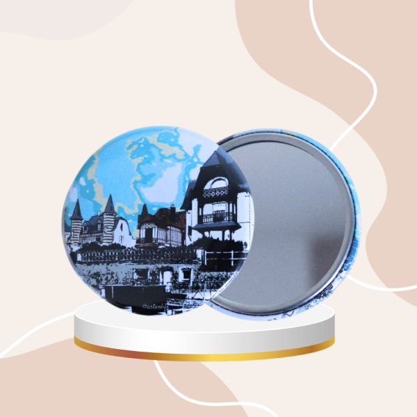 Miroir de poche Promenade de Blonville (Blonville-sur-Mer, Côte fleurie)