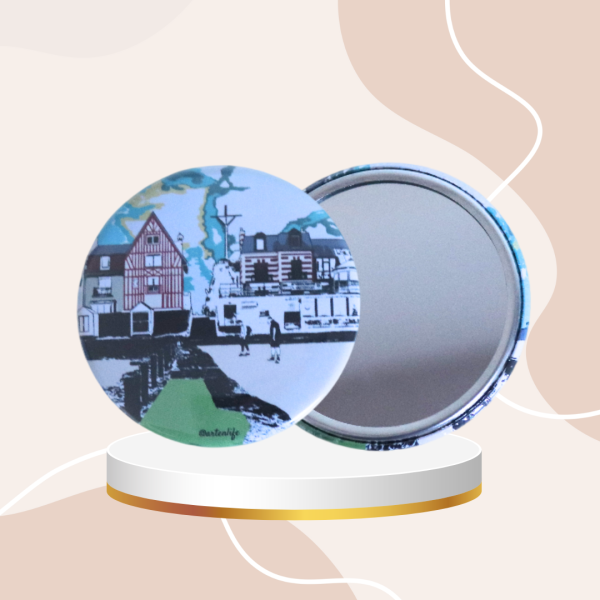 Miroir de poche Plage (Saint-Aubin-sur-Mer, Calvados)