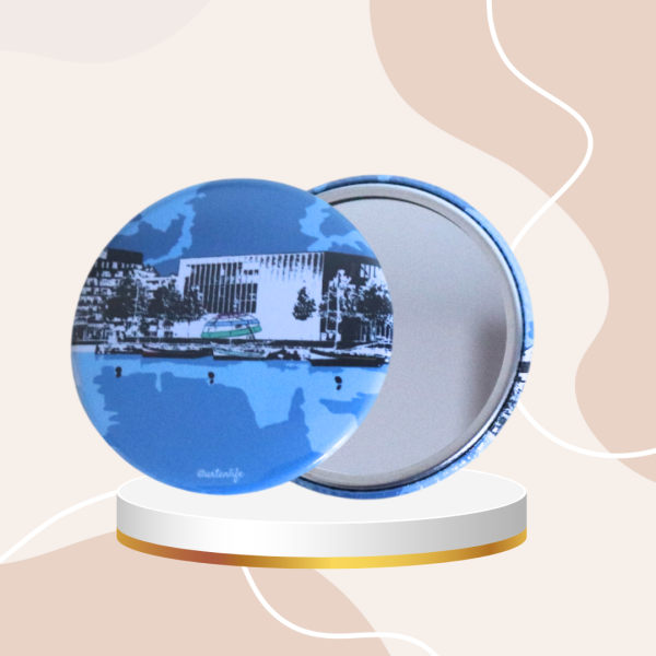 Miroir de poche Port de Plaisance (Caen, Calvados)
