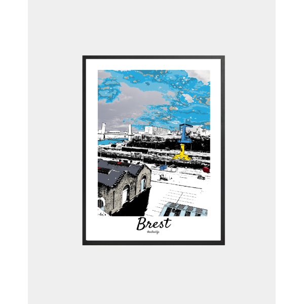 Affiche Pont de Recouvrance (Brest, Finistère)