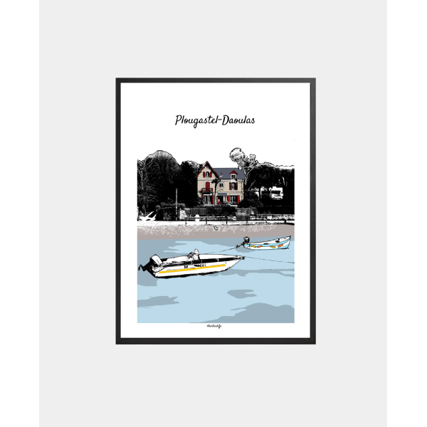 Affiche Le Port (Plougastel-Daoulas, Rade de Brest)