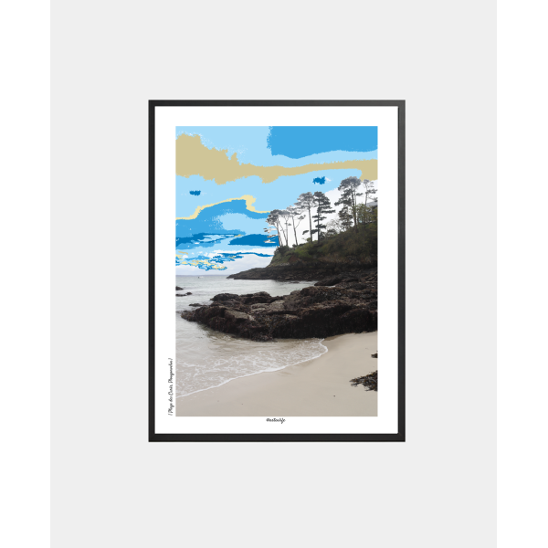 Affiche Plage des Curés (Plougonvelin, Rade de Brest)