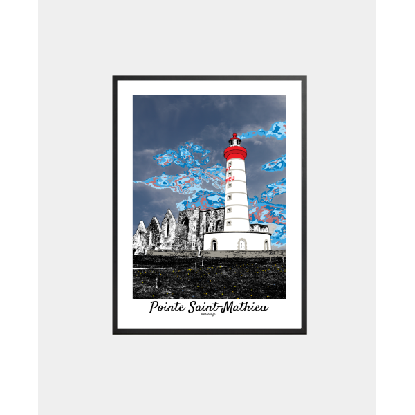 Affiche Pointe Saint-Mathieu (Plougonvelin, Rade de Brest)