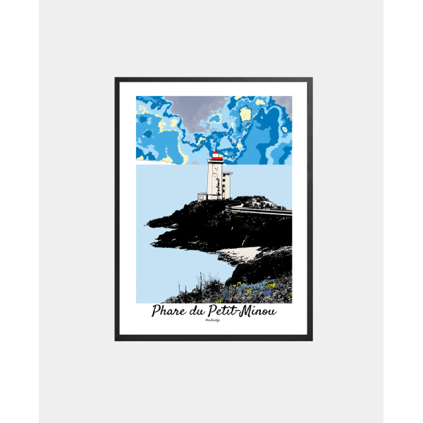 Affiche Phare du Petit Minou (Plouzané, Rade de Brest)