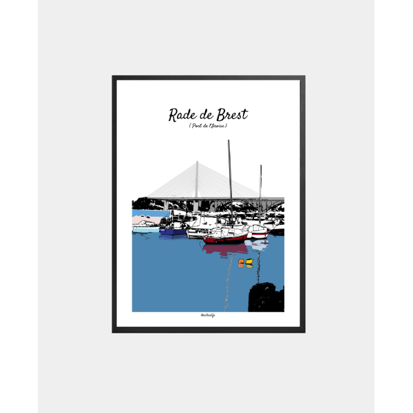Affiche Mouillage de Pen An Toul (Le Releck-Kerhuon, Finistère)