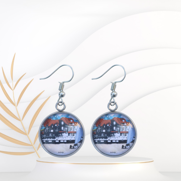 Boucles d'oreille Grande-Plage (Villers-sur-Mer, Normandie)