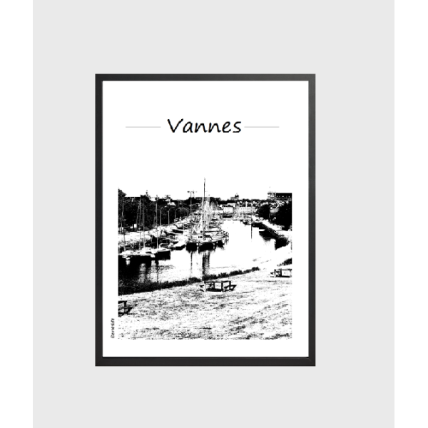 Affiche Port de Vannes (Golfe du Morbihan)