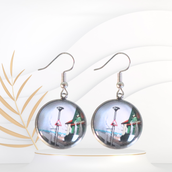 Boucles d'oreille Café de la Plage (Sion sur l'Océan)