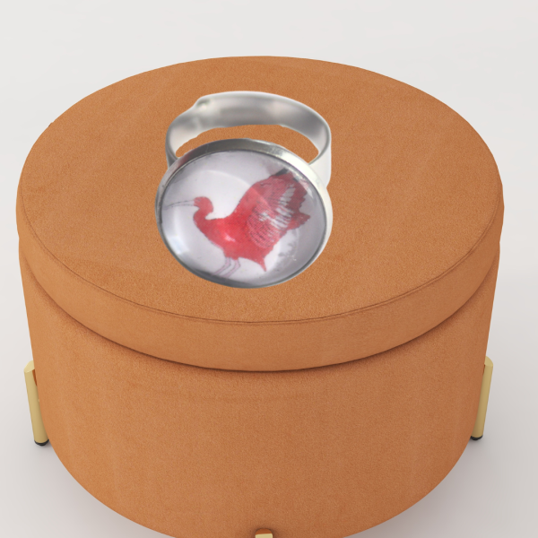 Bague Ibis rouge