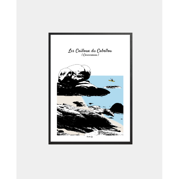 Affiche Cailloux du Cabellou (Concarneau)