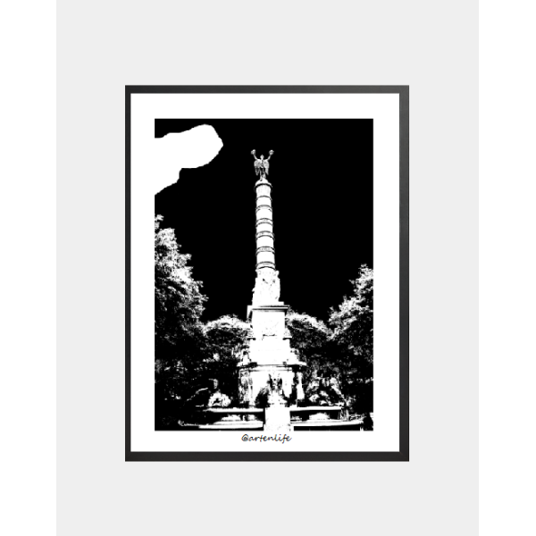 Affiche Fontaine du Palmier (Paris)