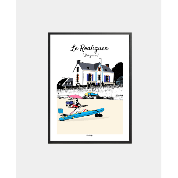 Affiche Plage du Roaliguen (Sarzeau)