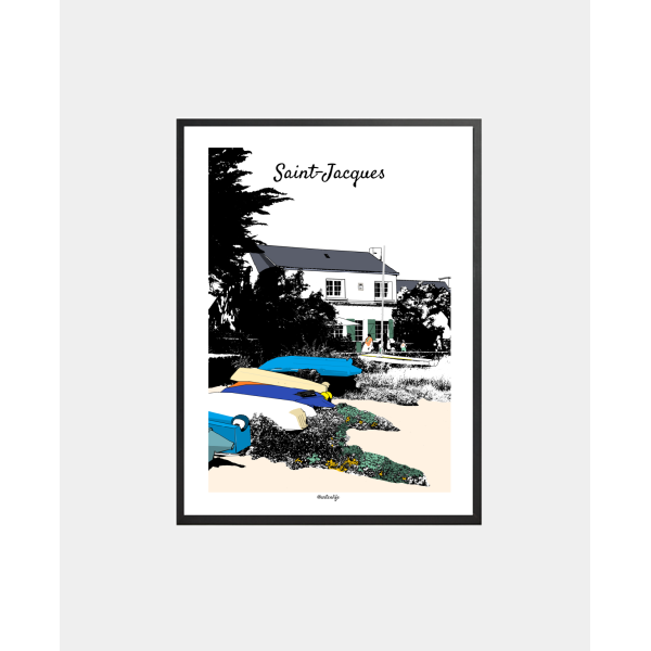Affiche Plage de Saint-Jacques (Sarzeau)