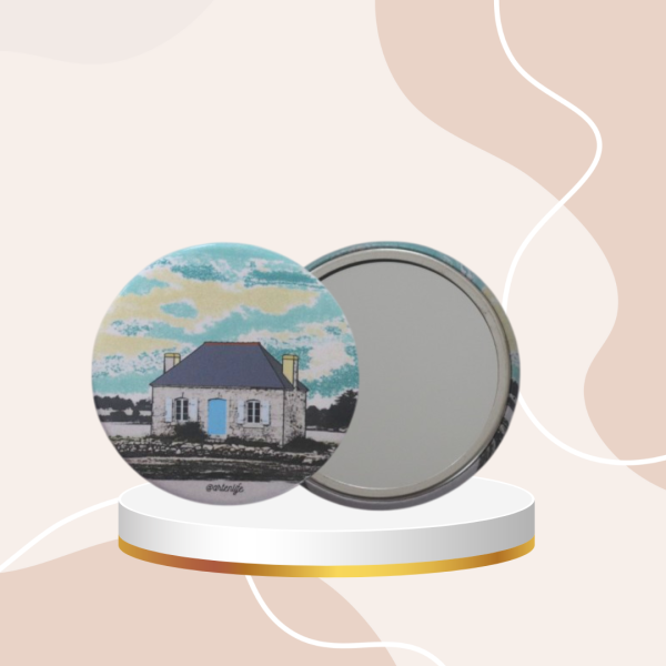Miroir de poche Maison de pêcheur Saint-Cado (Morbihan)