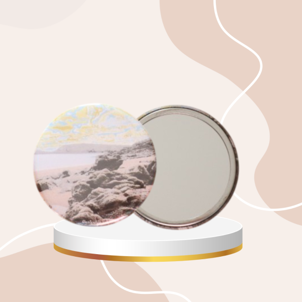 Miroir de poche Plage des Rochers sculptés (Saint-Malo)