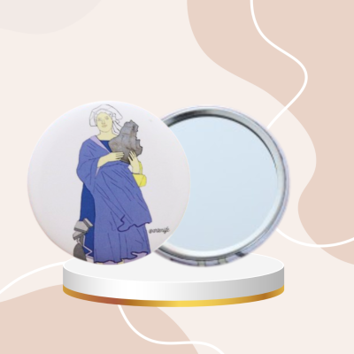 Miroir de poche Dame de...
