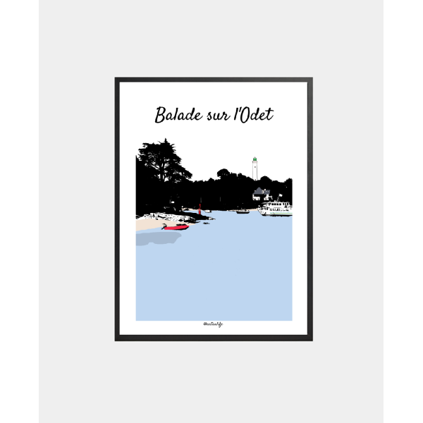 Affiche Rivière de l'Odet (Bénodet/Sainte-Marine)