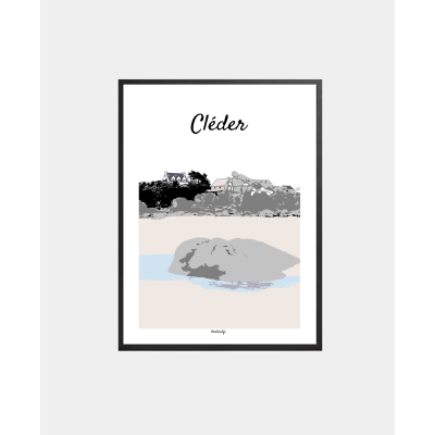 Affiche "Plage de Lavillo"...