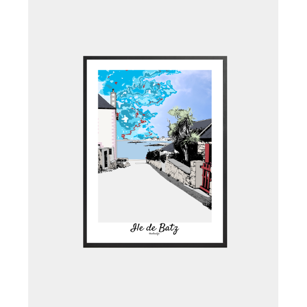 Affiche "Le débarcadère" Ile de Batz