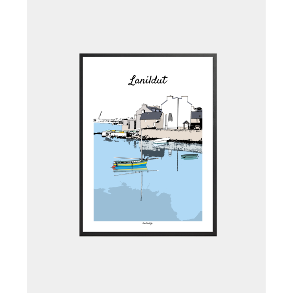 Affiche "Bourg" Lanildut