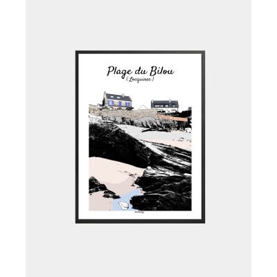 Affiche "Plage du Bilou"...