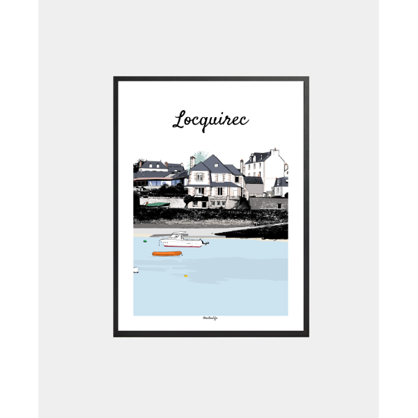 Affiche "Chemin des Douanes" Locquirec