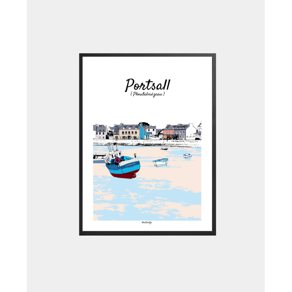 Affiche "Portsall" Ploudalmézeau