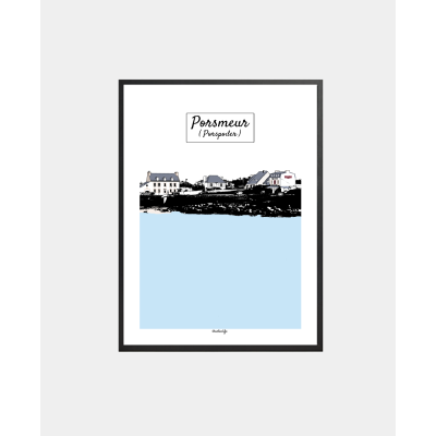Affiche "Plage de Porsmeur"...