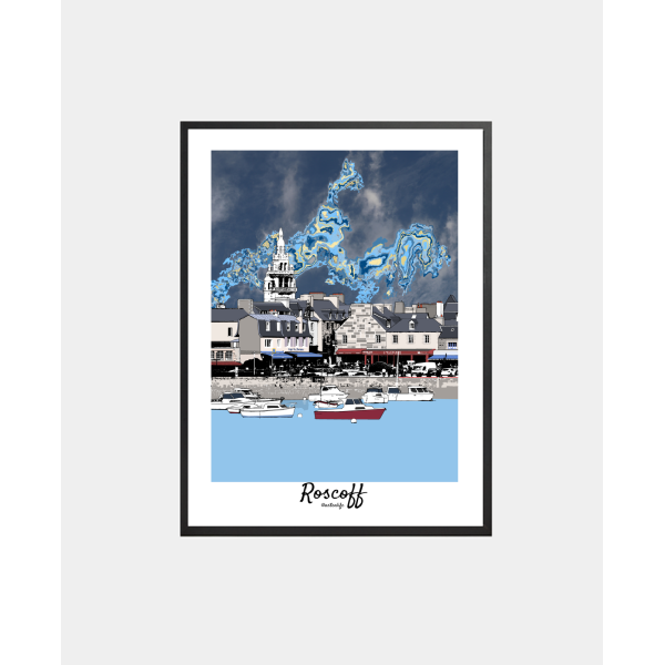 Affiche "Port" Roscoff