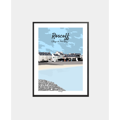 Affiche "Plage de Poul...