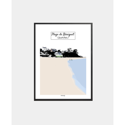 Affiche "Plage de Béniguet"...