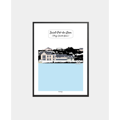 Affiche "Plage Sainte-Anne"...