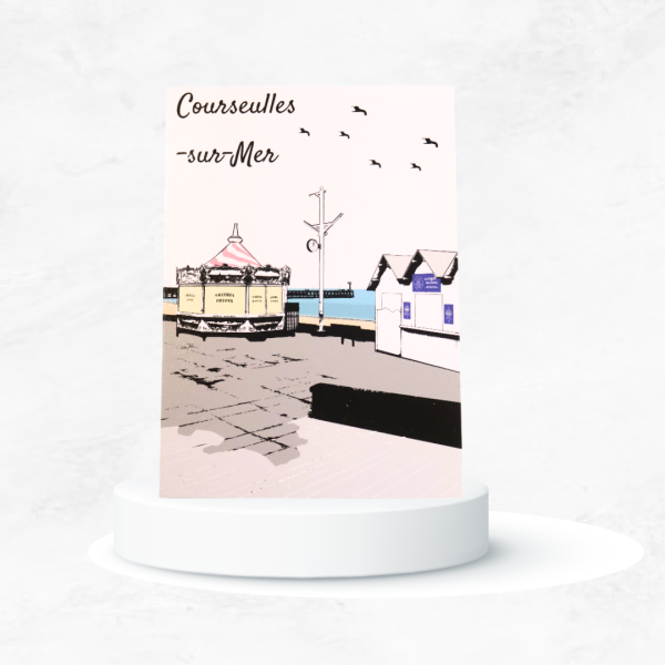 Carte postale Digue-Promenade (Courseulles-sur-Mer)