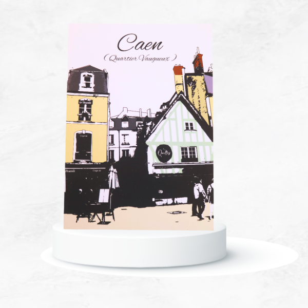 Carte postale Quartier Vaugueux (Caen)