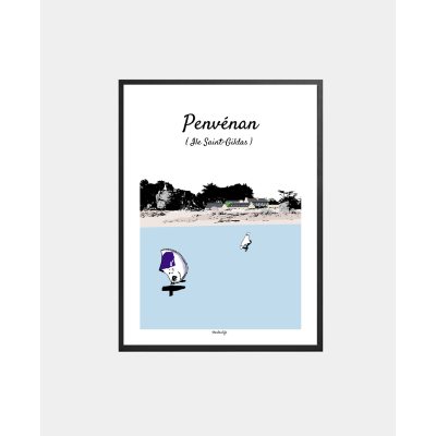 Affiche "Ile Saint-Gildas"...