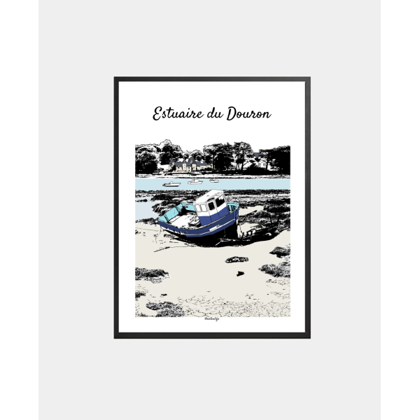 Affiche "Estuaire du Douron" Plestin-les-Grèves