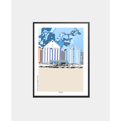 Affiche "Cabines de Plage"...