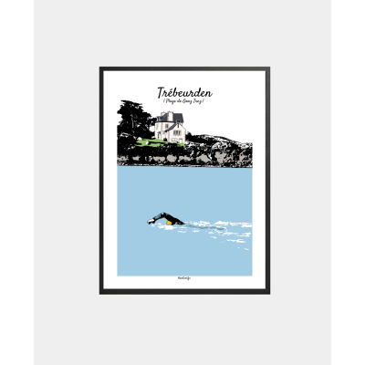 Affiche "Plage de Goaz...