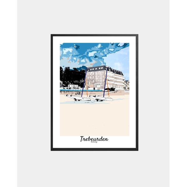 Affiche "Plage de Tresmeur" Trébeurden