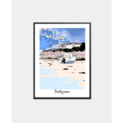 Affiche "Plage Porz Caro"...