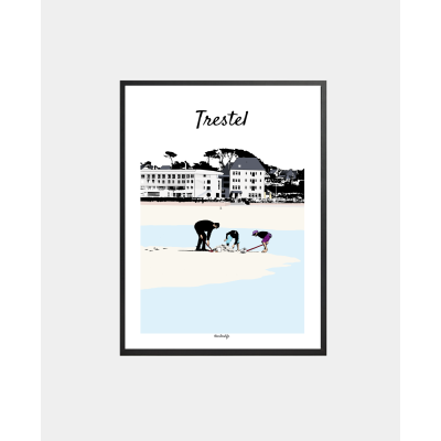 Affiche "Plage Trestel"...