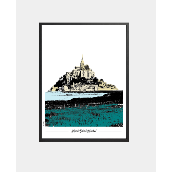 Affiche Mont-Saint-Michel (Normandie)
