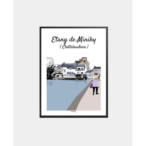 copy of Affiche "Place du Martray" Tréguier