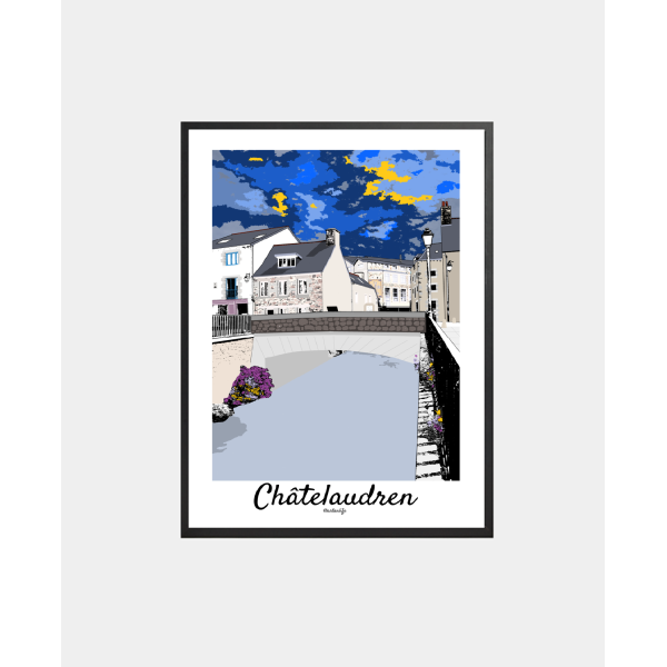 copy of Affiche "Place du Martray" Tréguier