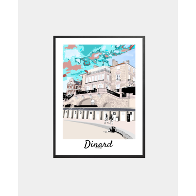 Affiche Dinard "Plage de...