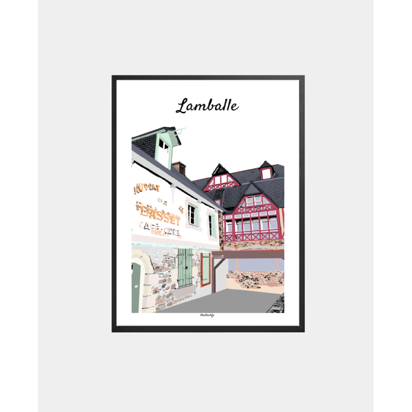 Affiche Lamballe "Le Lavoir"
