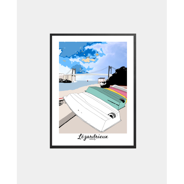 Affiche "Pont" Lézardrieux